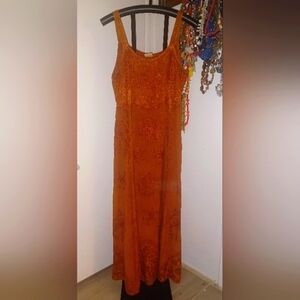 Maxi Dress With Embroidery